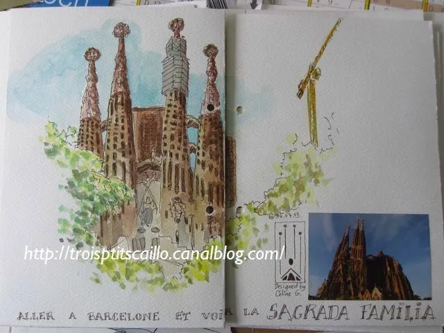 Barcelona : la Sagrada Familia - Trois p'tits cailloux s'envolent... Barcelona : la Sagrada Familia - Trois p'tits cailloux s'envolent...