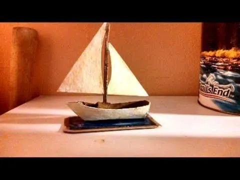 Barco de carton, reciclaje - YouTube