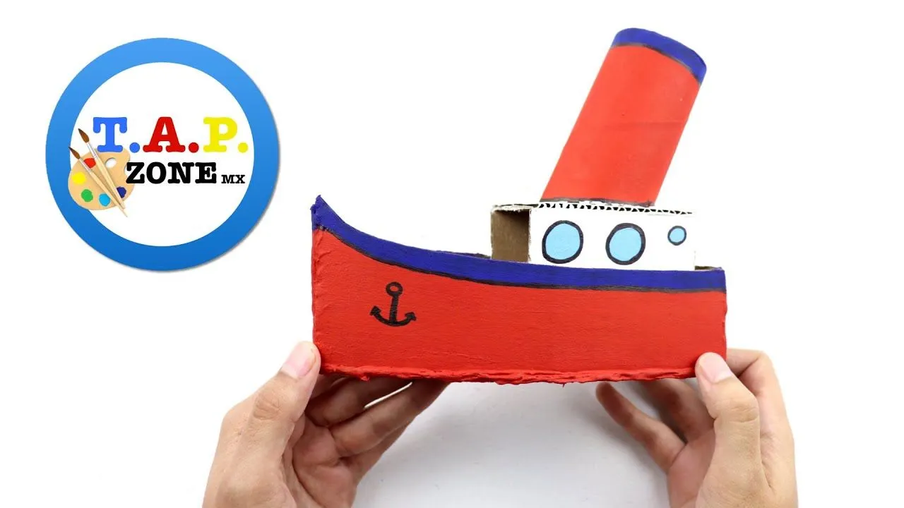 Como hacer un Barco de Carton - TAP ZONE Mx - YouTube