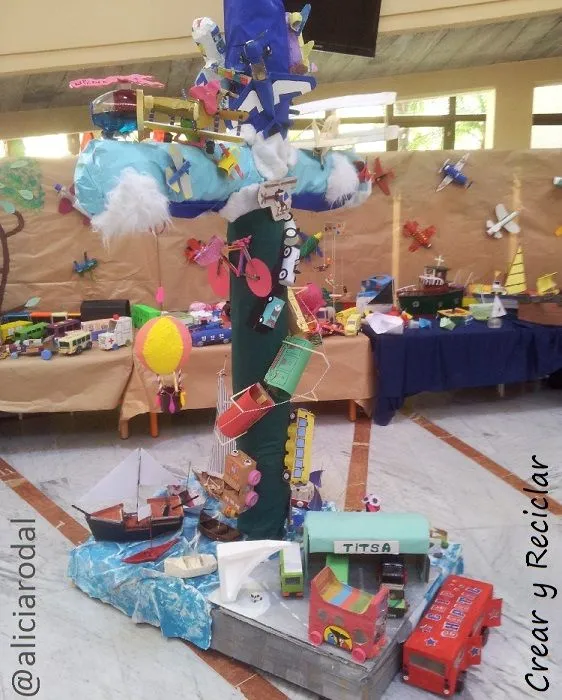 Barco para el colegio con reciclaje - Crear y Reciclar Barco para el colegio con reciclaje - Crear y Reciclar