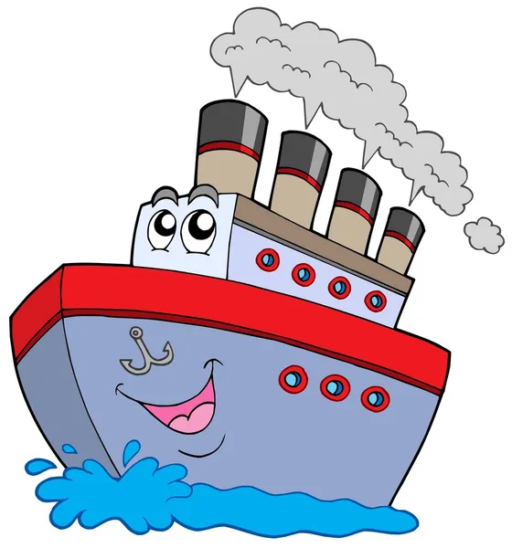 Barco de dibujos animados — Vector stock © clairev #2147778 Barco de dibujos animados — Vector stock © clairev #2147778