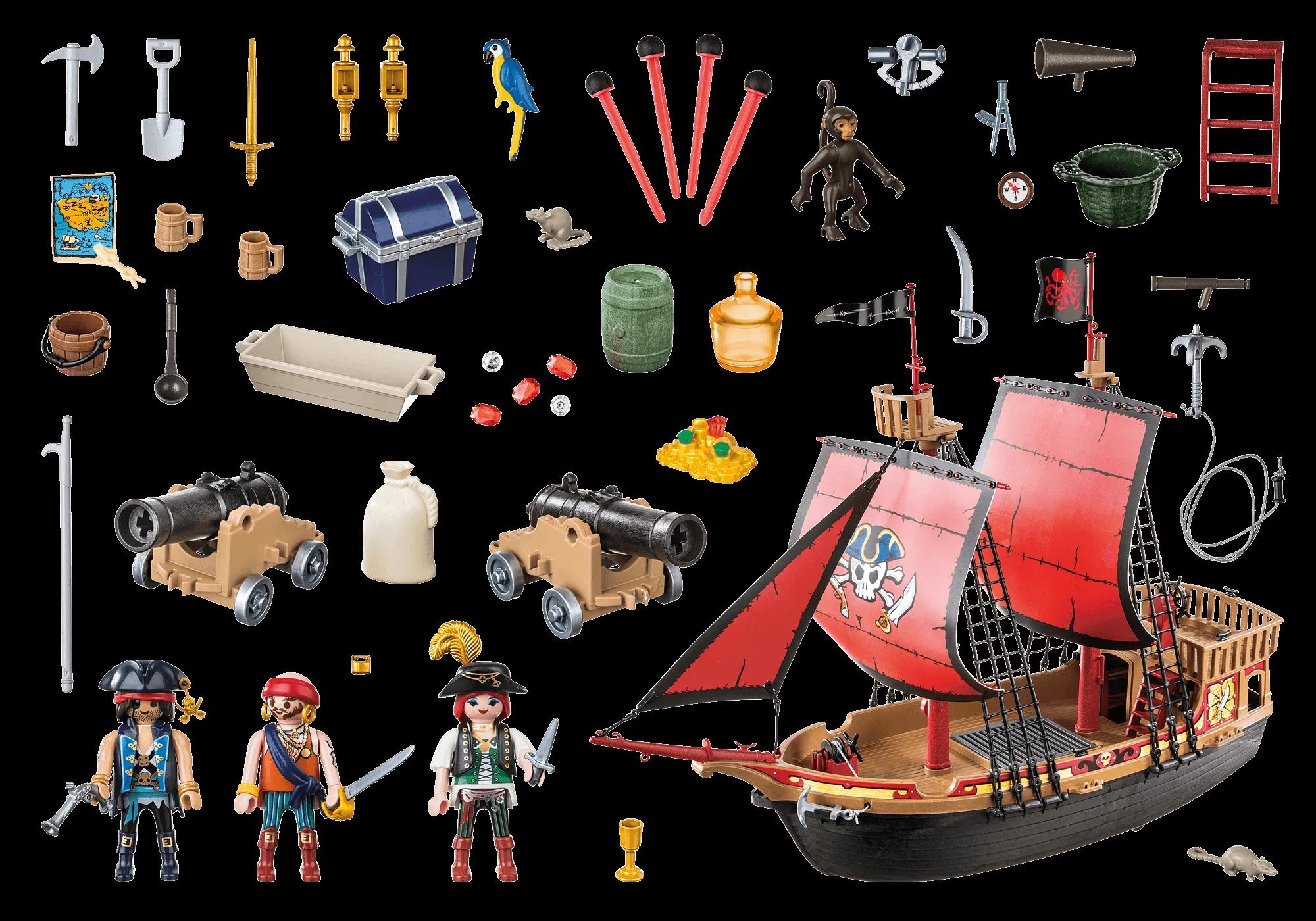 Barco Pirata Calavera - 70411 | PLAYMOBIL®