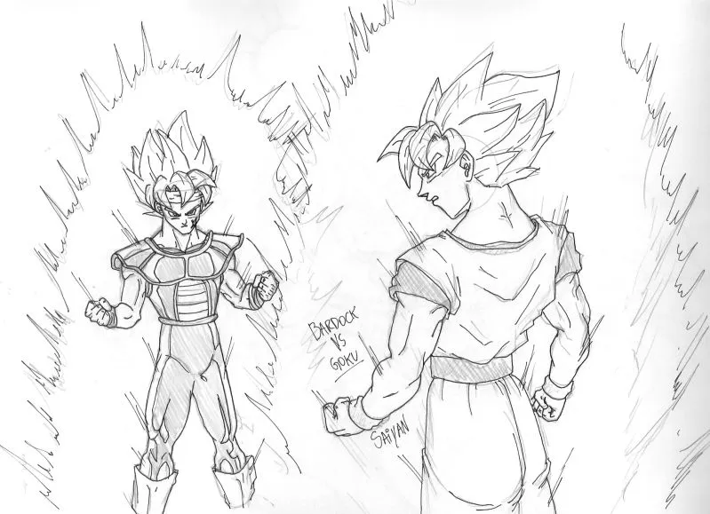 Dibujos de bardock para colorear - Imagui