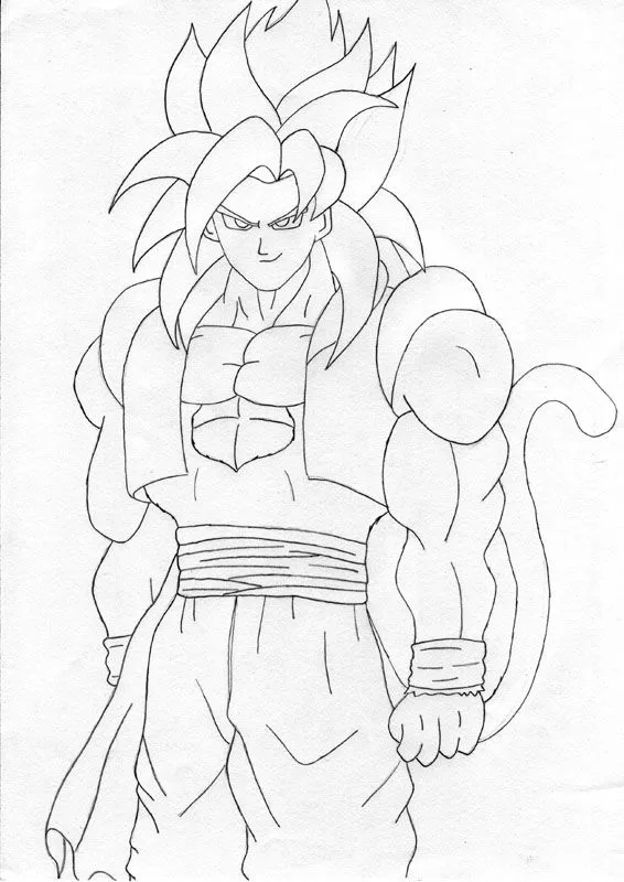 Bardock para dibujar - Imagui