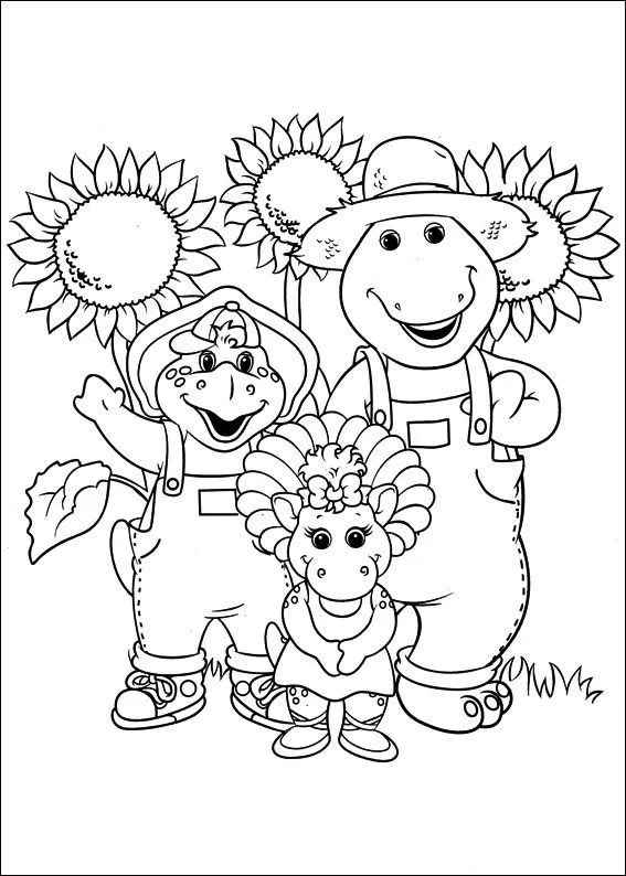 Barney y sus amigos para imprimir - Imagui