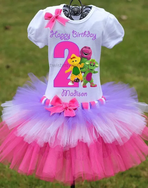 Barney Birthday Outfit Barney BirthdayFirst by TwistinTwirlinTutus ...