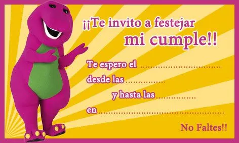 Tarjetas e Invitaciones de cumpleaños para Imprimir - Fiestas ...