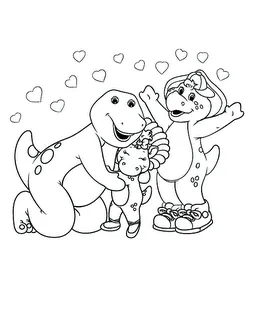 Barney para pintar, dibujos para pintar de barney, barney y sus ... Barney para pintar, dibujos para pintar de barney, barney y sus ...
