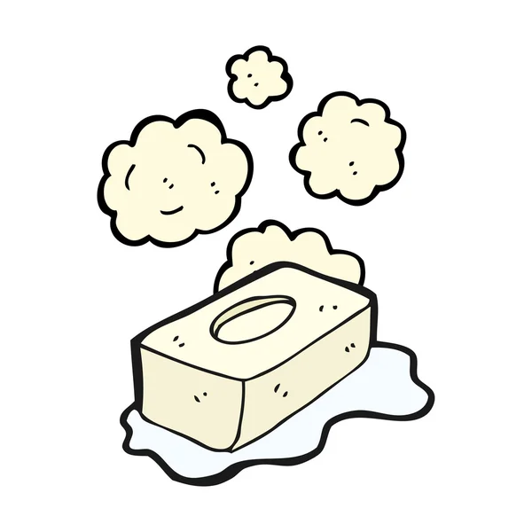 barra de dibujos animados de jabón — Vector stock ...
