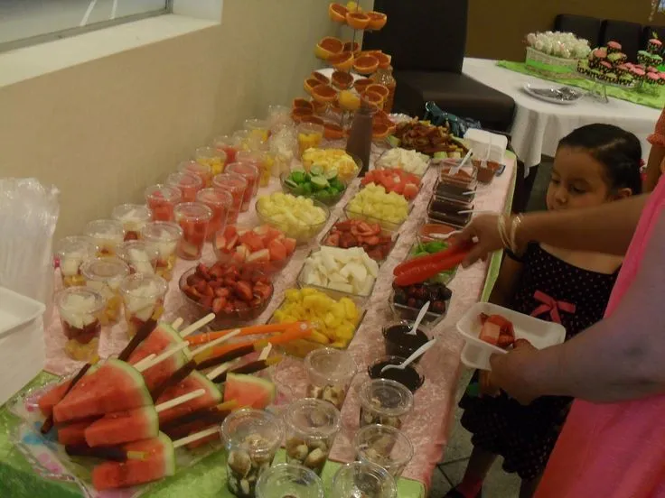 Barra de fruta y verdura para fiestas. | DULCES FANTASÍAS ...