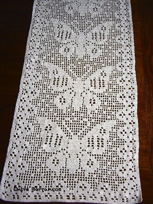 Entre Barrancos (MANUALIDADES): Cortina de ganchillo (crochet) de ... Entre Barrancos (MANUALIDADES): Cortina de ganchillo (crochet) de ...