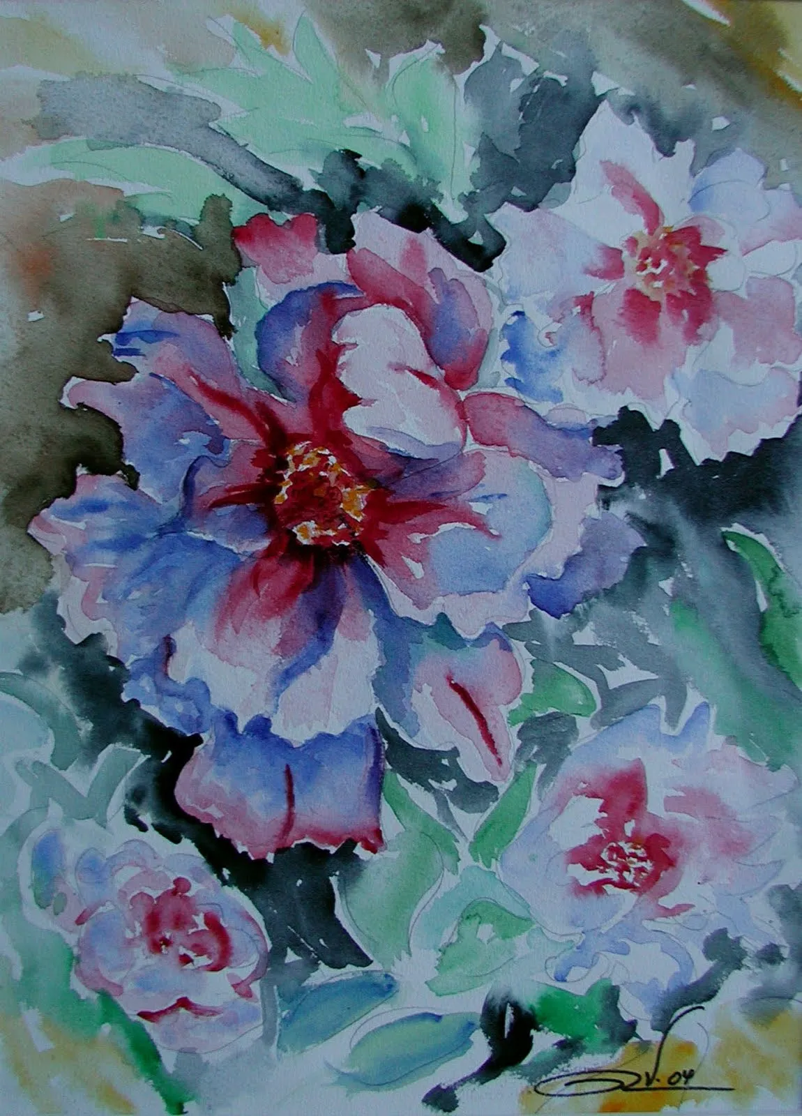 Entre Barrancos (PINTURA): PINTURA A LA ACUARELA Entre Barrancos (PINTURA): PINTURA A LA ACUARELA