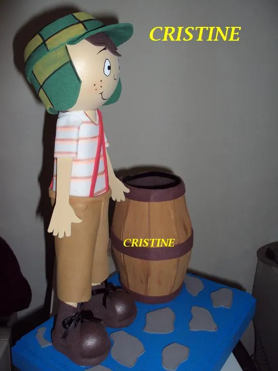 Barril del Chavo del ocho en foami - Imagui