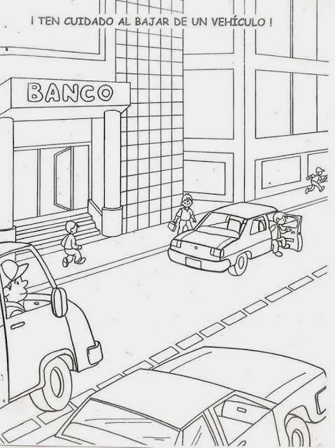 EL BARRIO DE MI COLE: NORMAS DE EDUCACIÓN VIAL PARA COLOREAR EL BARRIO DE MI COLE: NORMAS DE EDUCACIÓN VIAL PARA COLOREAR