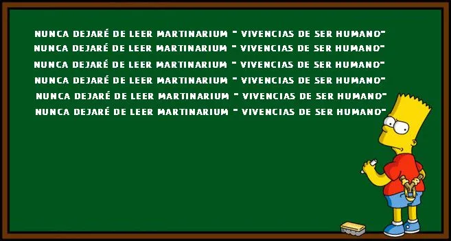 TODO LO QUE BART HA ESCRITO EN LA PIZARRA, EN 500 EPISODIOS DE ...