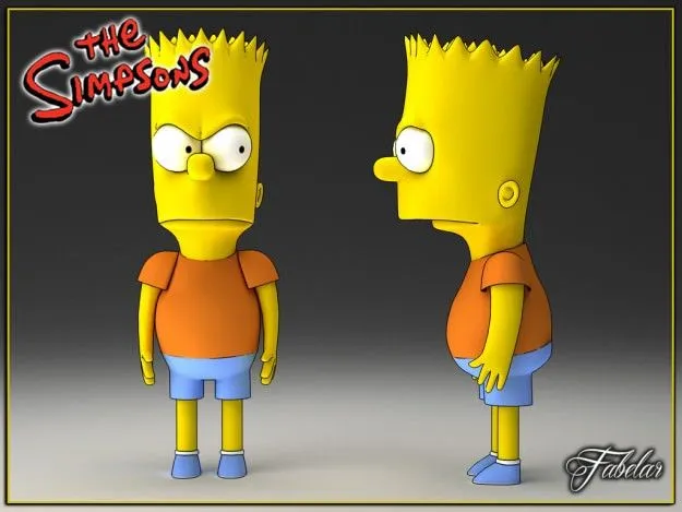 Bart Simpson 3D Model .max - CGTrader.