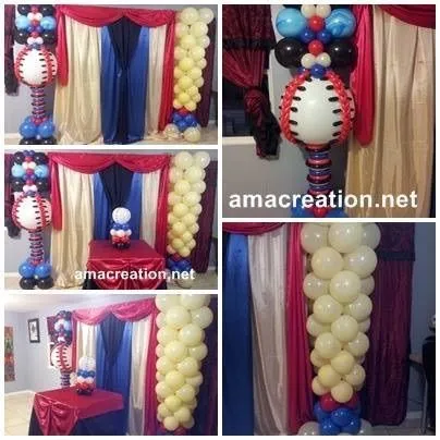 Baseball theme | Decoraciones con telas y globos | Pinterest ... Baseball theme | Decoraciones con telas y globos | Pinterest ...
