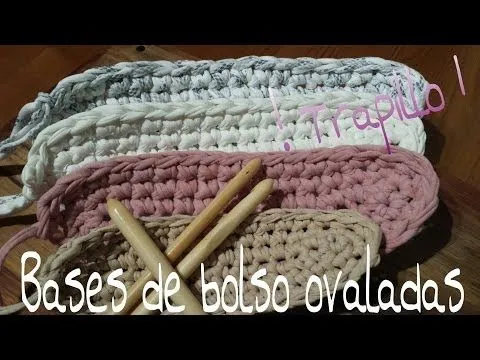 Bases de Trapillo Ovaladas.! Tutorial DIY Crochet.XXL ... Bases de Trapillo Ovaladas.! Tutorial DIY Crochet.XXL ...