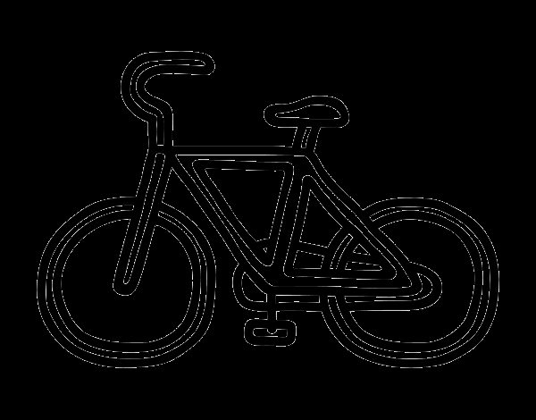 Basic bike coloring page - Coloringcrew.com Basic bike coloring page - Coloringcrew.com