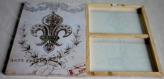BASTIDORES CON DIBUJO DE FLOR DE LIS CON TRAZOS MODERNOS BASTIDORES CON DIBUJO DE FLOR DE LIS CON TRAZOS MODERNOS