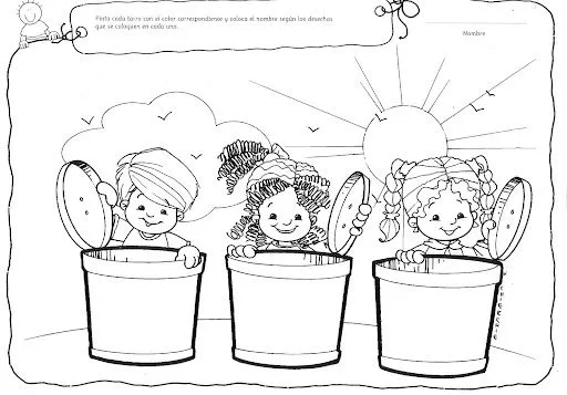 Dibujos de tachos de basura para pintar - Imagui