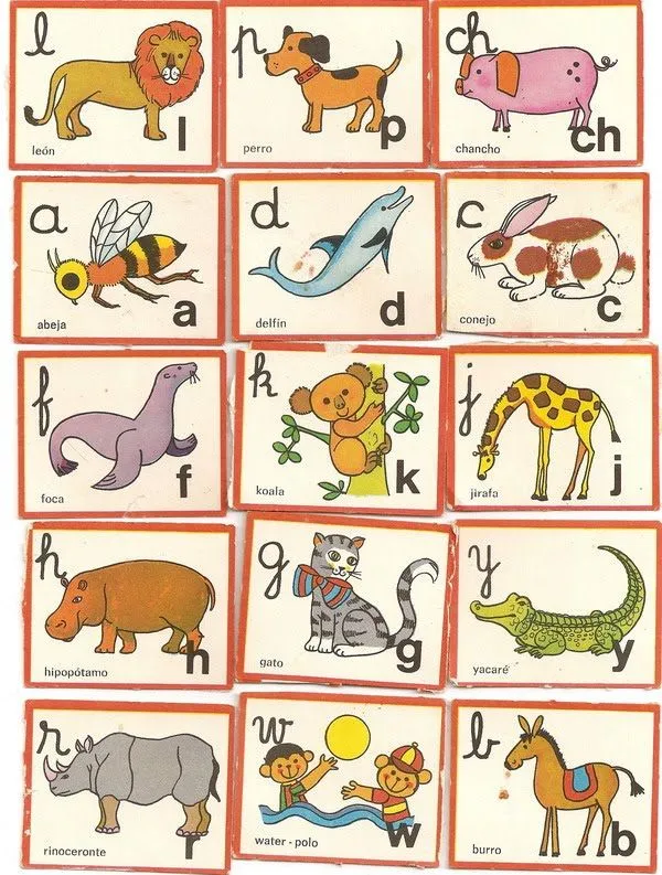 Loterias infantiles de animales - Imagui