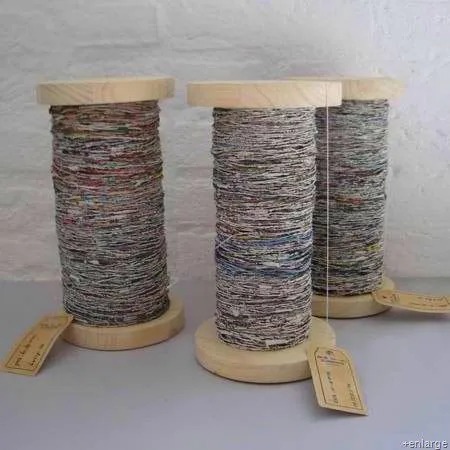 Basurillas » Blog Archive » Cómo hacer hilo de papel de periódico. Basurillas » Blog Archive » Cómo hacer hilo de papel de periódico.
