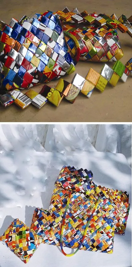 Como hacer manualidades y reciclar un poco: Carteras de papel ... Como hacer manualidades y reciclar un poco: Carteras de papel ...