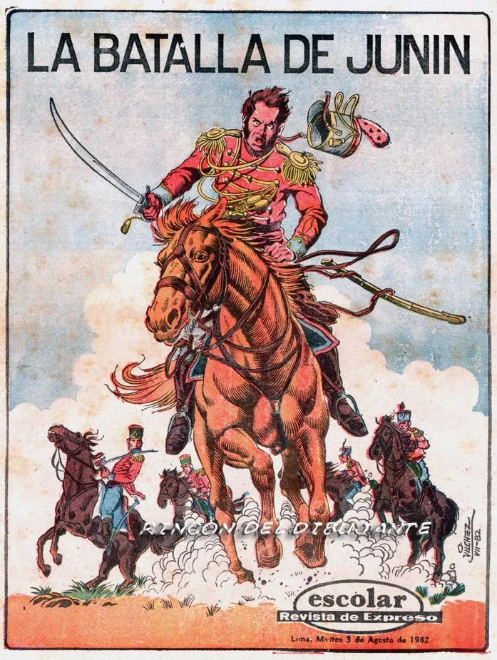 La Batalla de Junin | Comic book cover, Comic books, History La Batalla de Junin | Comic book cover, Comic books, History