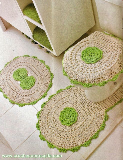 CROCHET (para el baño) on Pinterest | Bathroom Sets, Bathrooms ...