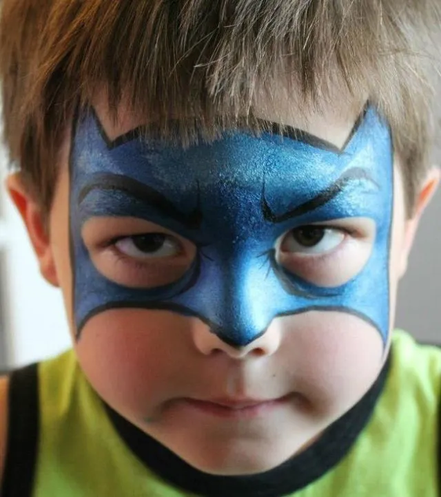 Batman Face Paint | Pinta caritas | Pinterest | Batman, Batman ...