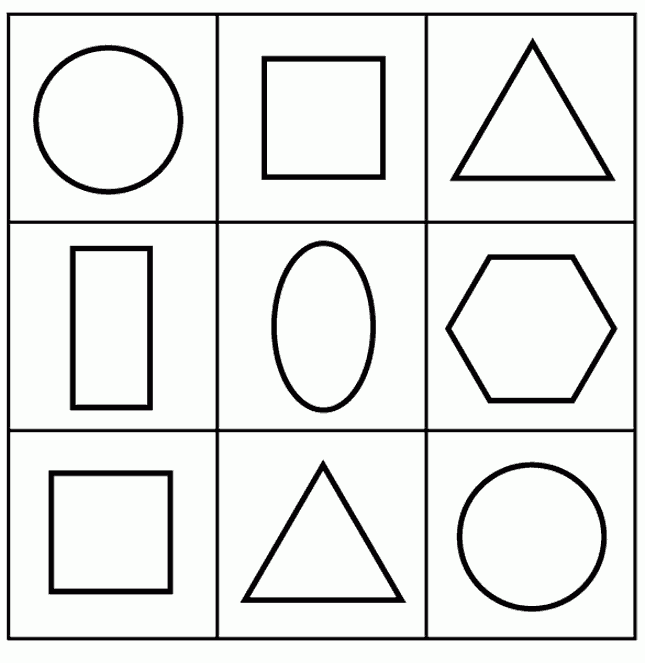 Baú da Web: Desenhos de Formas Geométricas para pintar