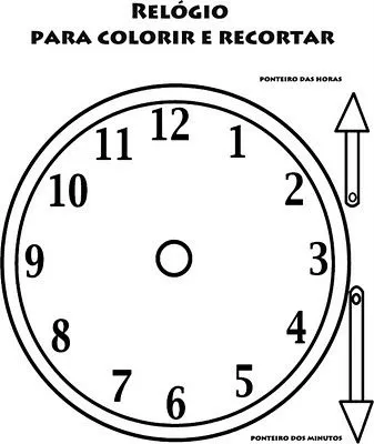 Baú da Web: Desenhos de relógios para pintar Baú da Web: Desenhos de relógios para pintar