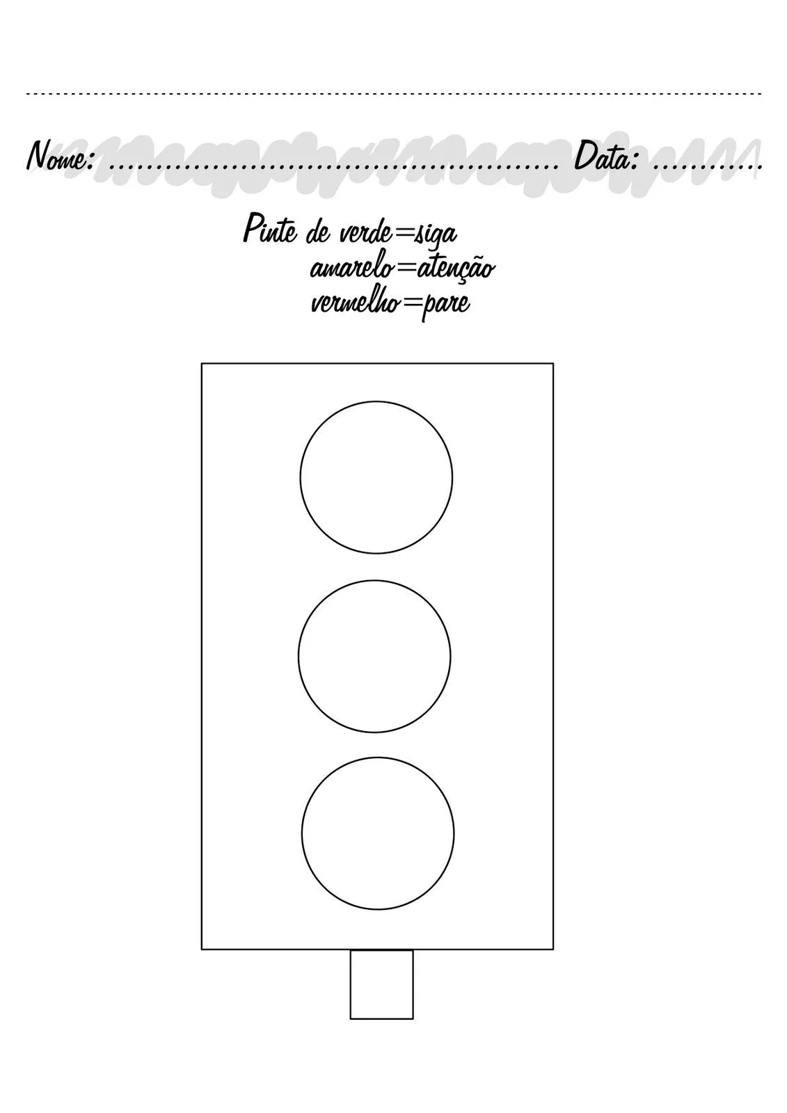Baú da Web: Desenhos de Semáforo para colorir Baú da Web: Desenhos de Semáforo para colorir