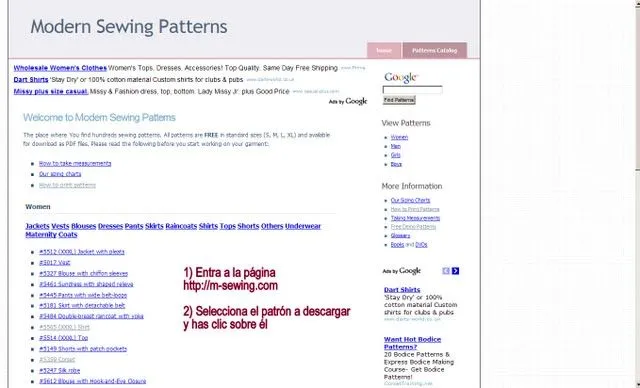 EL BAÚL DE LAS COSTURERAS: Cómo descargar los patrones gratis de ... EL BAÚL DE LAS COSTURERAS: Cómo descargar los patrones gratis de ...