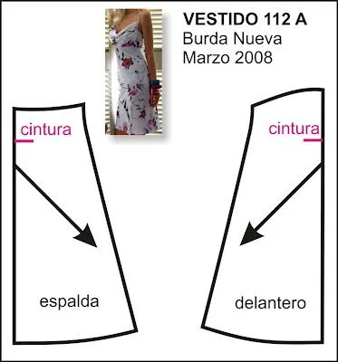 Top BN 130 05/08 más Vestido 112A BN 05/08