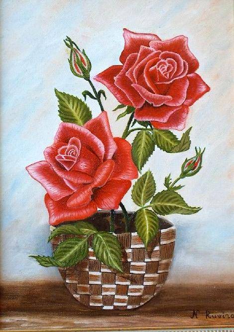 Rosas rojas Nieves Ruvira Ruvira - Artelista.com Rosas rojas Nieves Ruvira Ruvira - Artelista.com