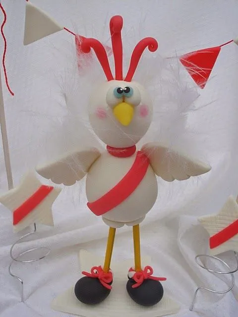 EL BAUL ENCANTADO: ADORNO PARA TORTA: Gallina de River EL BAUL ENCANTADO: ADORNO PARA TORTA: Gallina de River