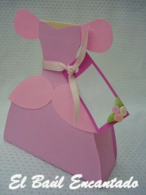 EL BAUL ENCANTADO: SOUVENIRS: Dulceros "Vestidos de Princesa"