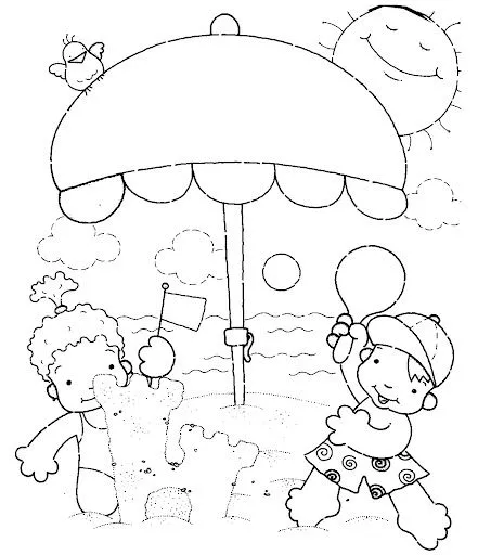 baul de ilusiones: Dibujos para colorear del verano baul de ilusiones: Dibujos para colorear del verano
