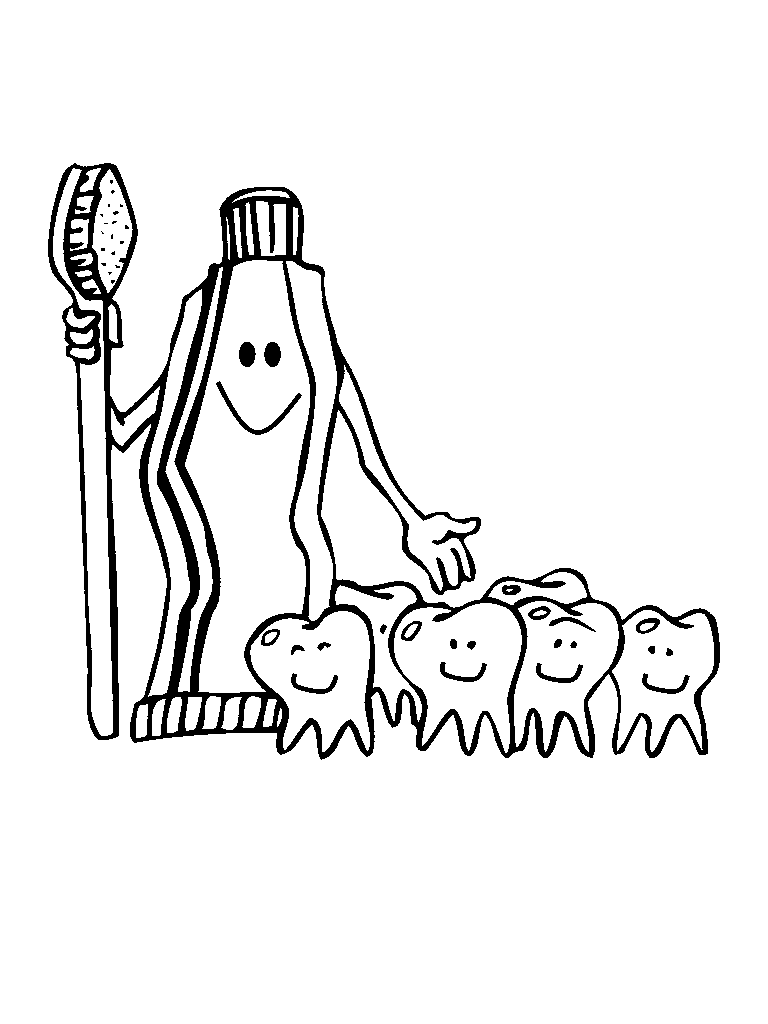 EL BAÚL DE INNELA: Dibujos para colorear: Limpieza de dientes EL BAÚL DE INNELA: Dibujos para colorear: Limpieza de dientes