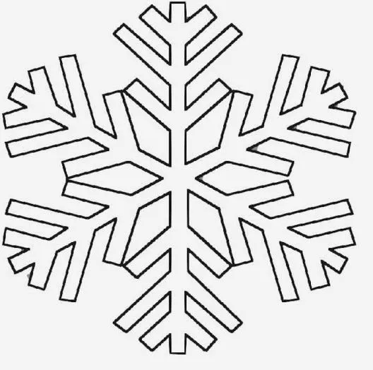 BAÚL DE NAVIDAD: Copos de nieve para colorear y recortar