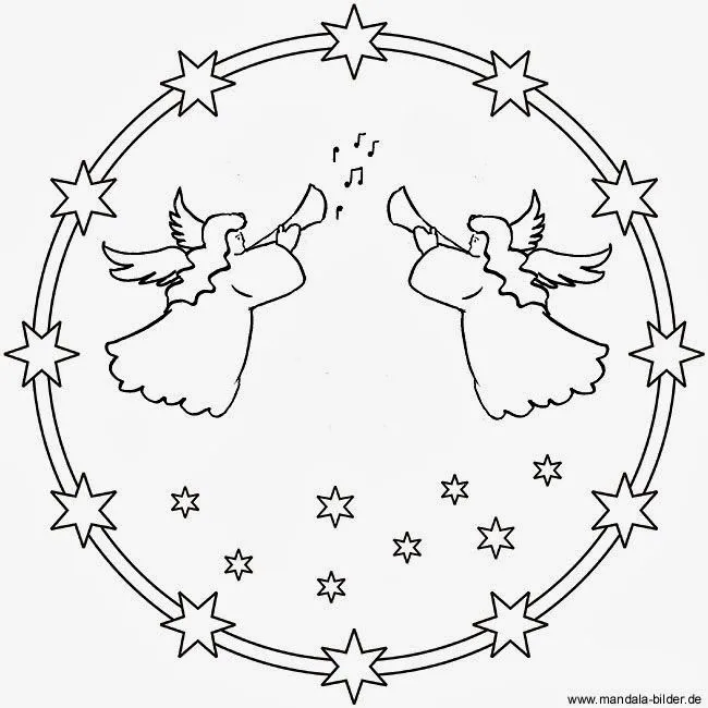 BAÚL DE NAVIDAD: Mandalas infantiles de Navidad: ángeles BAÚL DE NAVIDAD: Mandalas infantiles de Navidad: ángeles