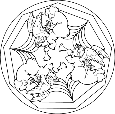 BAÚL DE NAVIDAD: Mandalas de Navidad de ángeles para colorear BAÚL DE NAVIDAD: Mandalas de Navidad de ángeles para colorear
