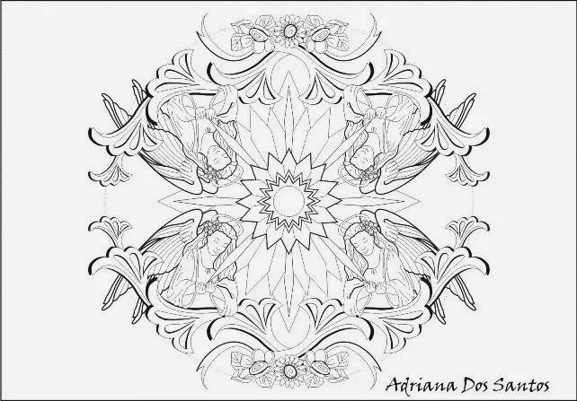 BAÚL DE NAVIDAD: Mandalas de Navidad de ángeles para colorear BAÚL DE NAVIDAD: Mandalas de Navidad de ángeles para colorear