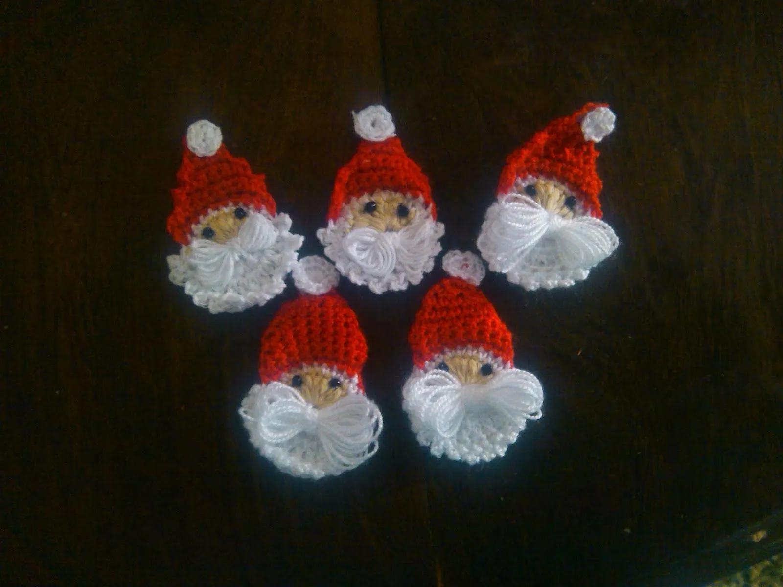 bauticielotejido: Adorno de Papa Noel a crochet bauticielotejido: Adorno de Papa Noel a crochet