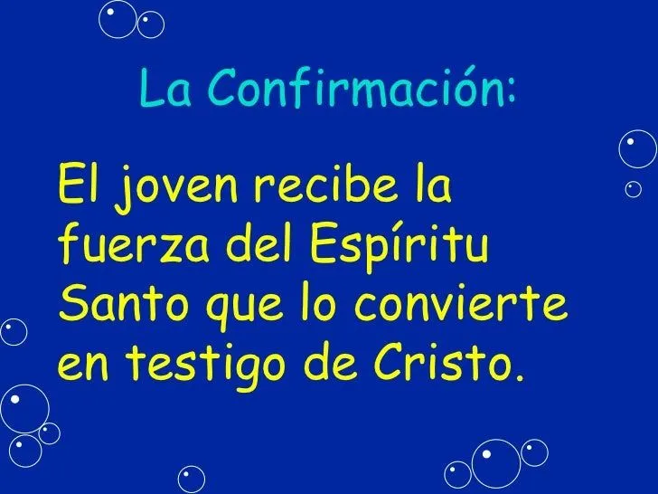 BAUTISMO Y CONFIRMACION EN LA BIBLIA
