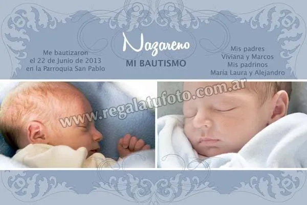 Bautismo Marcos Celeste - BA0677 | Regalá tu foto Bautismo Marcos Celeste - BA0677 | Regalá tu foto