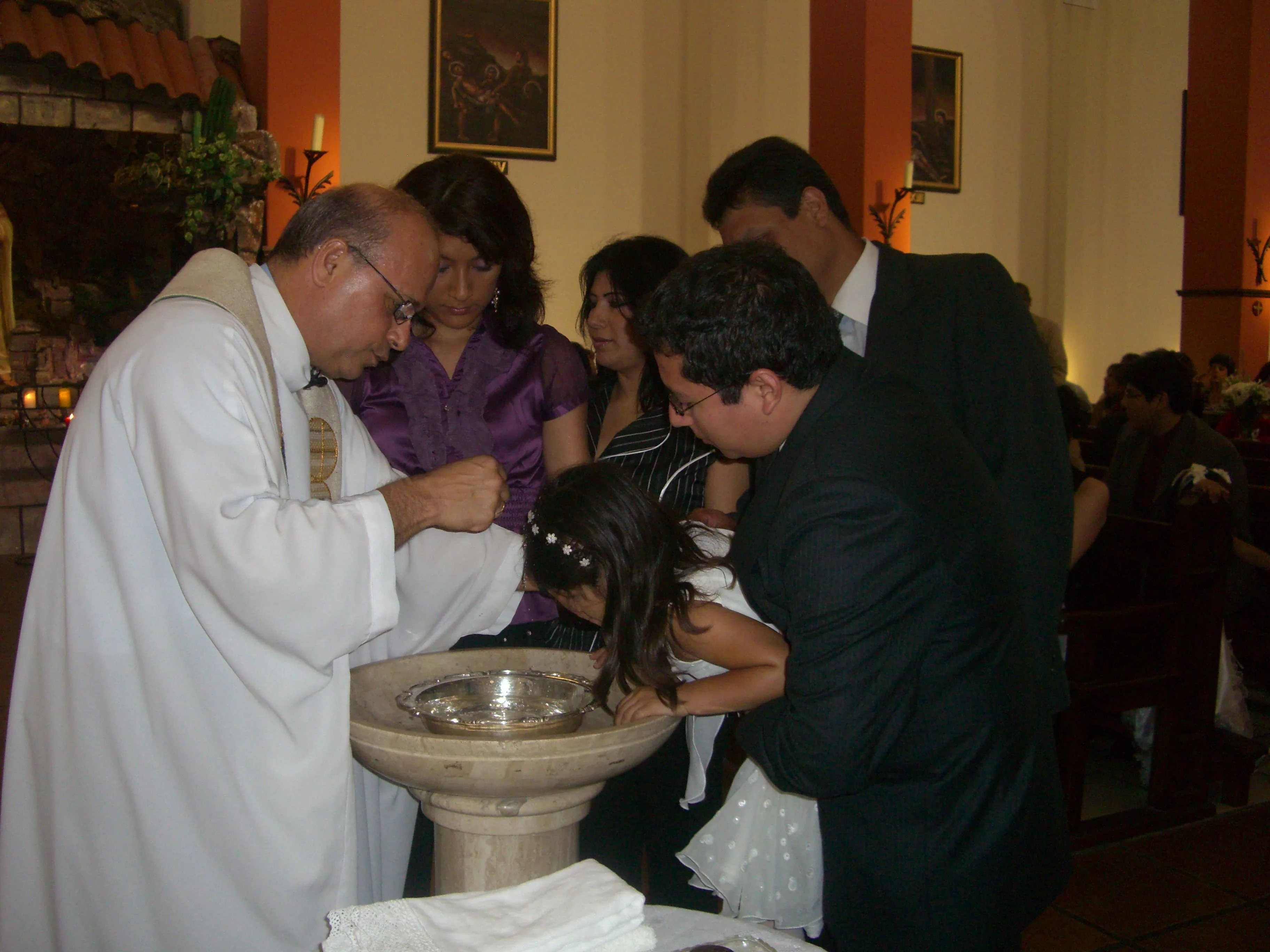 El momento del Bautizo