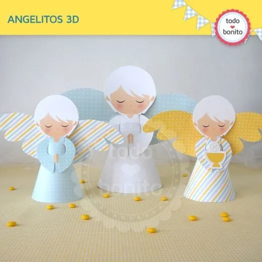 festas on Pinterest | Mesas, Angel and Baptism Favors